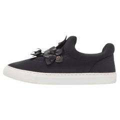 Tory Burch Nero  Sneakers Blossom in nylon e pelle misura 39,5