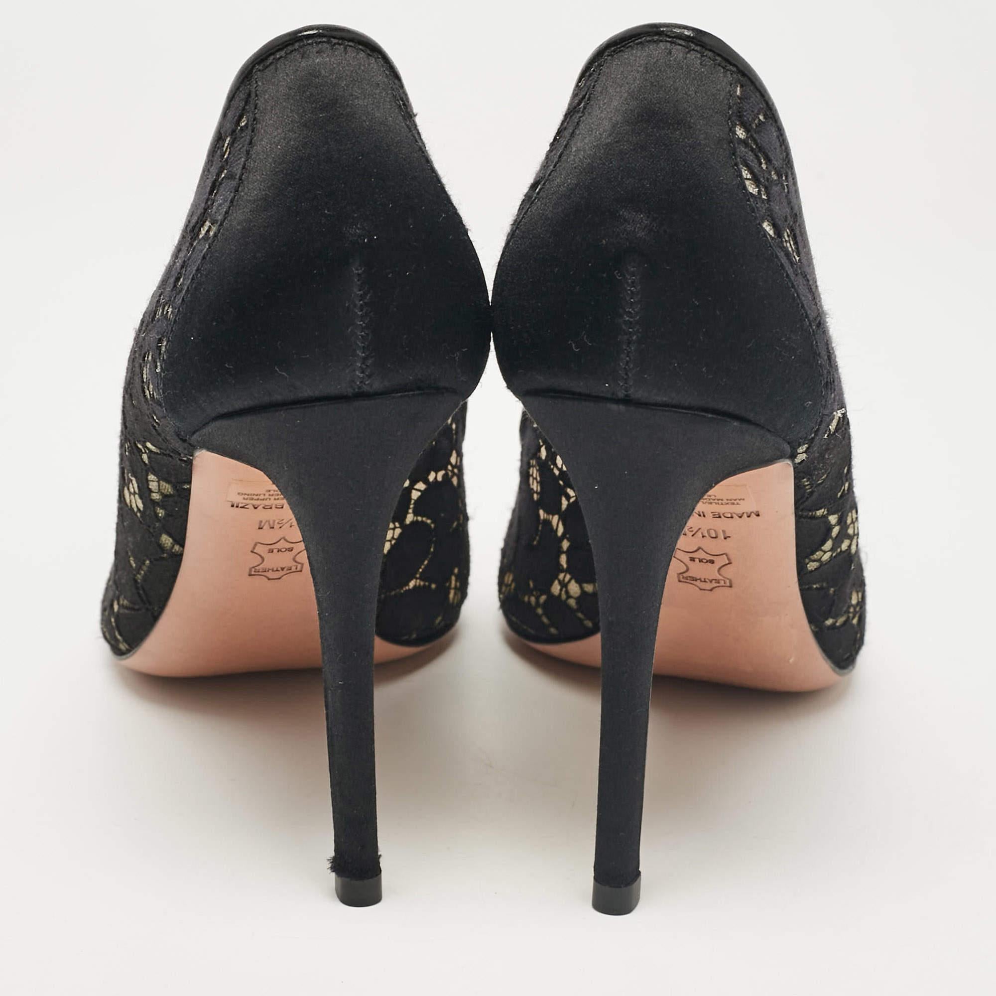 Tory Burch escarpins à bout pointu en satin et maille noire, taille 41 Pour femmes en vente