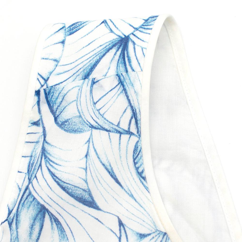 Women's Tory Burch Blue Blaire Printed Cotton Dress SIZE 4