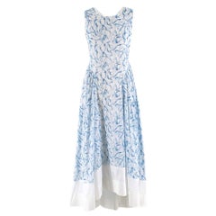 Tory Burch Blue Blaire Printed Cotton Dress SIZE 4