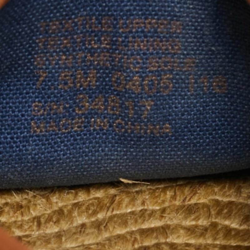 Tory Burch Espadrille plates en denim bleu taille 38 en vente 3