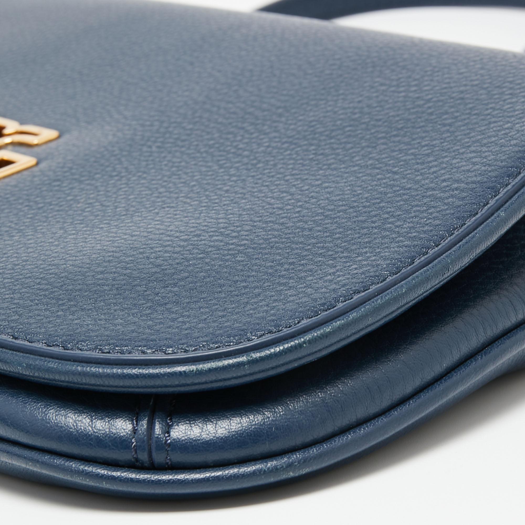 Tory Burch Blue Leather Britten Crossbody Bag at 1stDibs tory burch