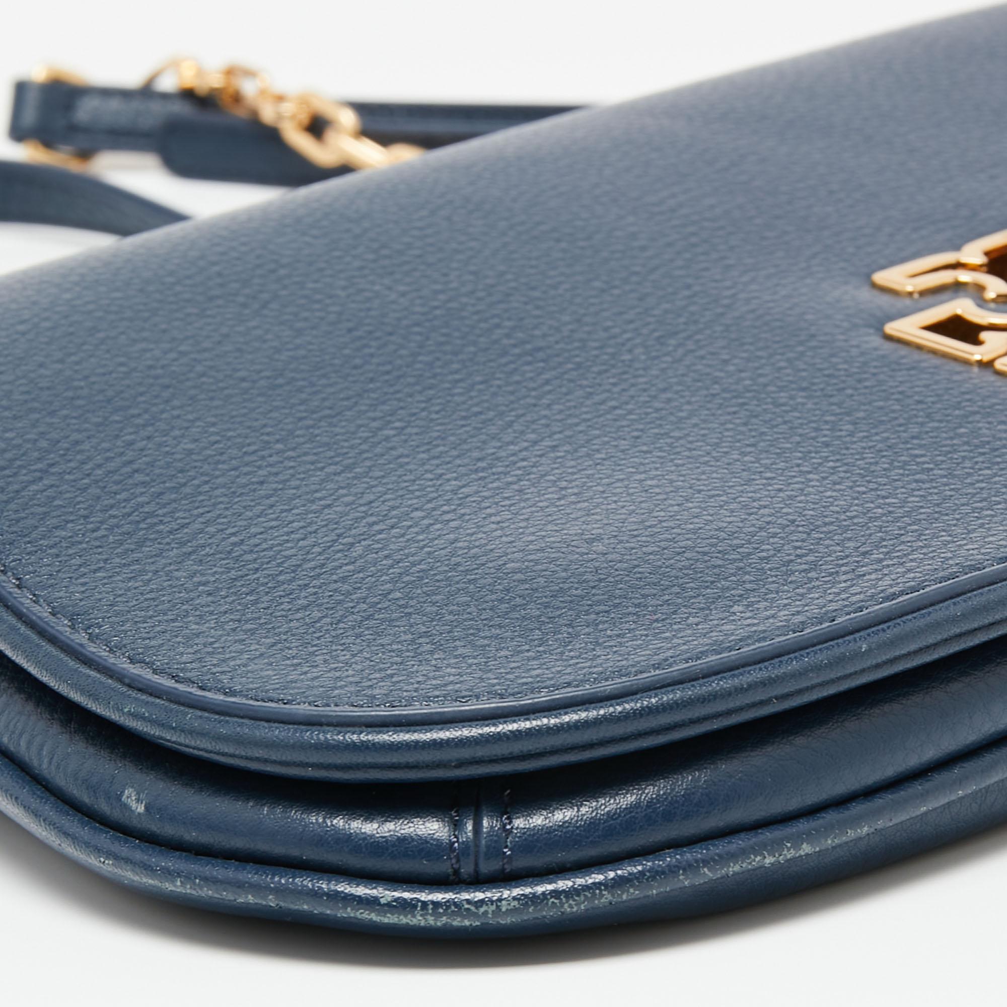 Tory Burch Blue Leather Britten Crossbody Bag at 1stDibs tory burch