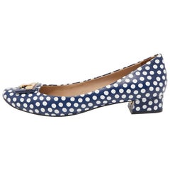 Tory Burch Blue/white Leather Gigi Pumps Size 38.5