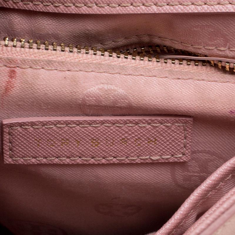 Tory Burch Blush Pink Leather Medium Fleming Shoulder Bag 1