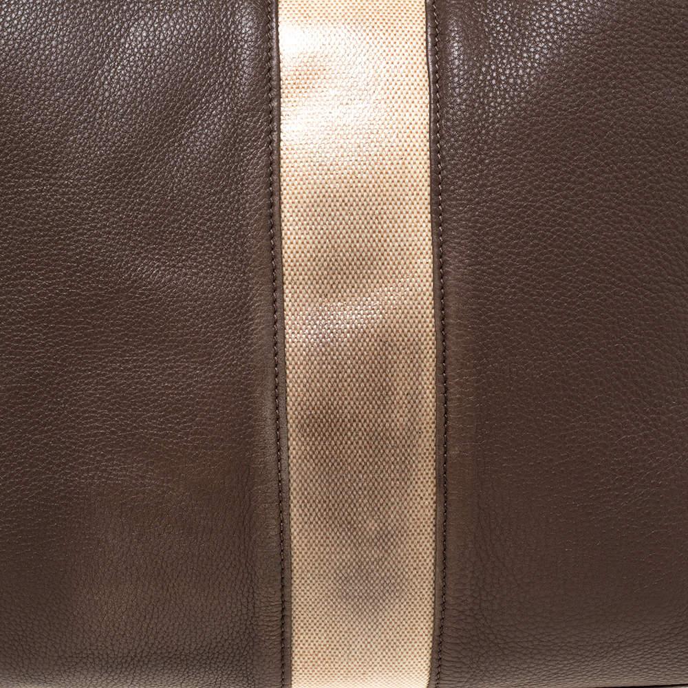Tory Burch Brown/Beige Leder-Shopper-Tasche 1