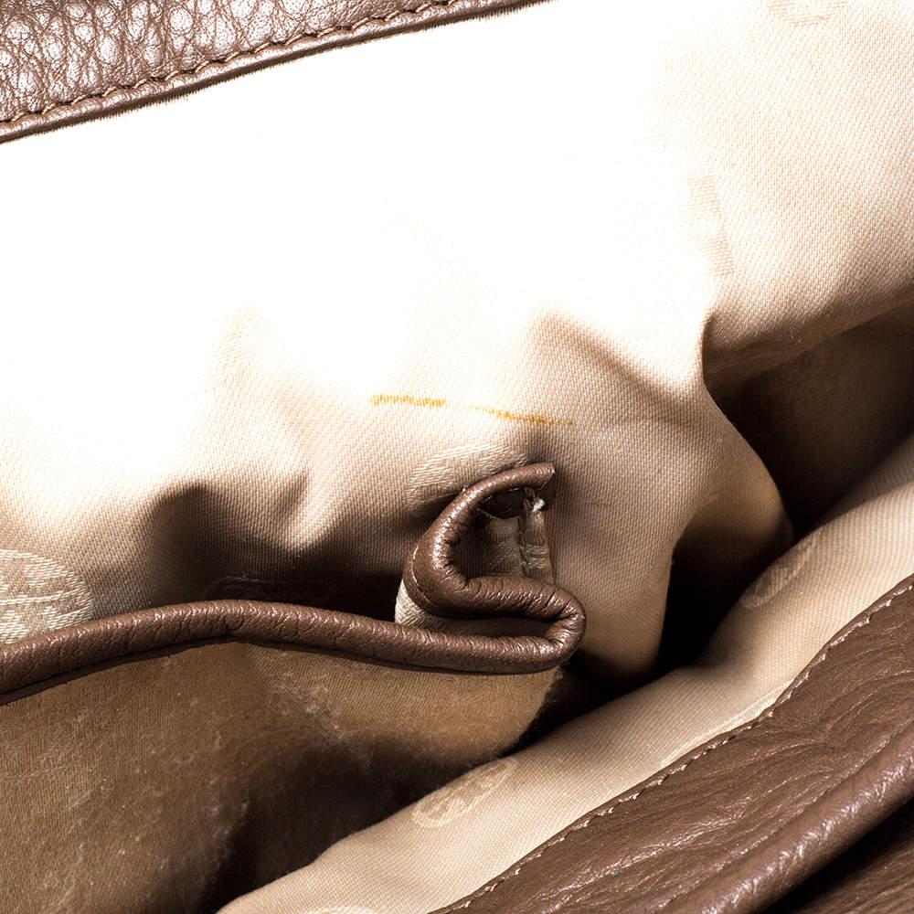 Tory Burch Brown/Beige Leder-Shopper-Tasche 4