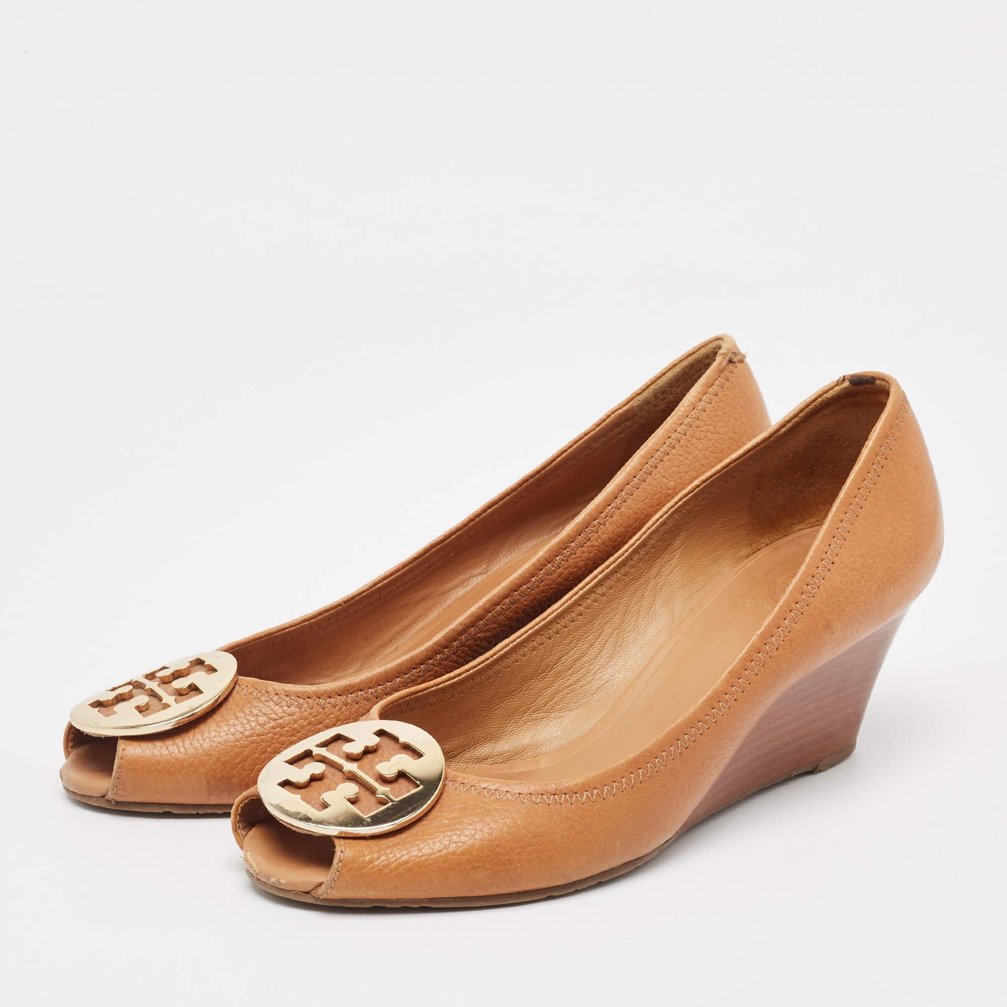 Make a chic style statement with these designer pumps. They showcase sturdy heels and durable soles perfect for your fashionable outings