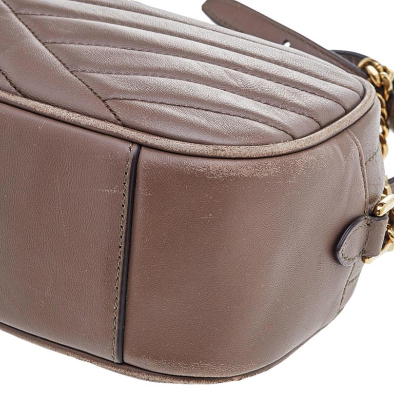 Tory Burch Brown Leather Kira Camera Crossbody Bag For Sale at 1stDibs