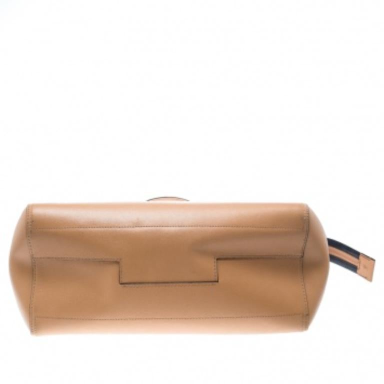 Tory Burch Große Parker-Tasche aus braunem Leder Damen im Angebot