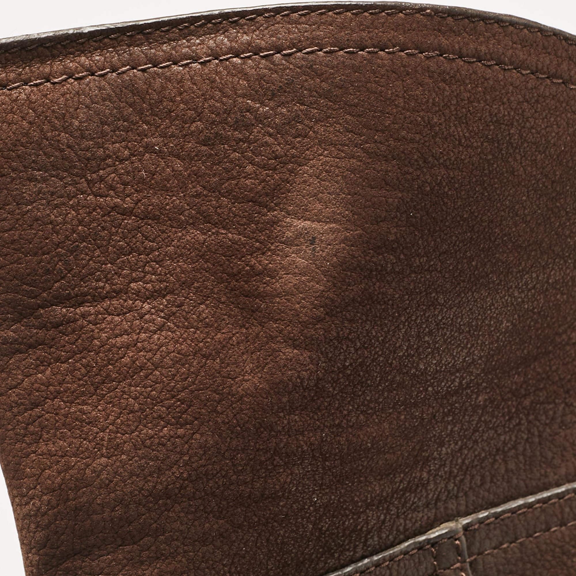 Tory Burch Brown Leather Over The Knee Boots Size 35.5 4