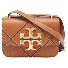 Tory Burch Brown Leather Small Eleanor Shoulder Bag