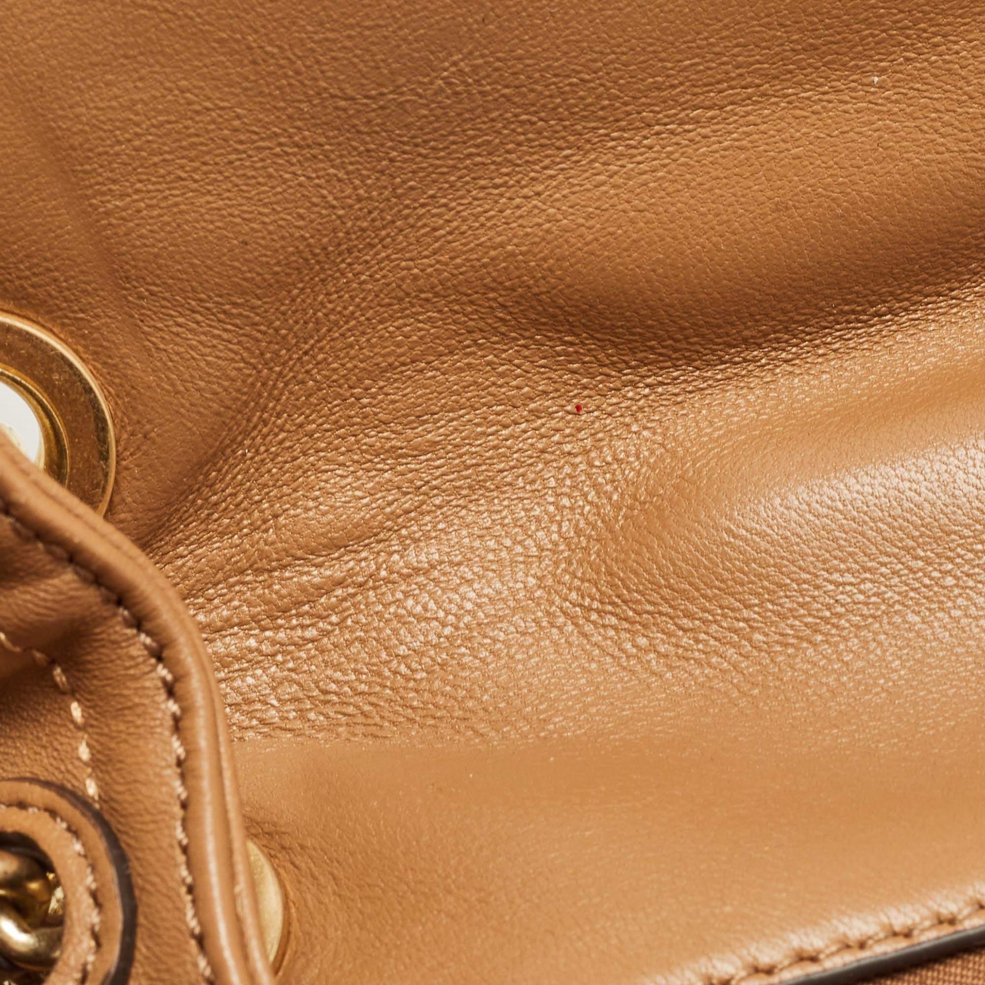 Tory Burch Brown Quilted Leather Fleming Shoulder Bag 5