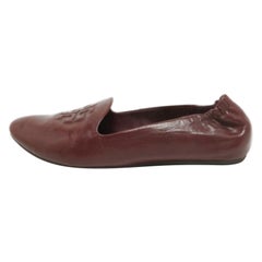 Tory Burch Ballerine Reva in pelle borgogna misura 38