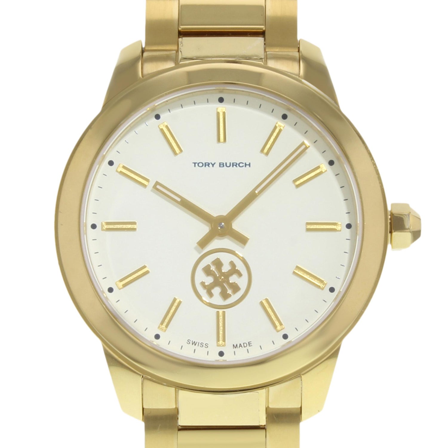 Tory Burch Collins Series Gold Tone Steel Quartz Ladies Watch TB1200 For  Sale at 1stDibs