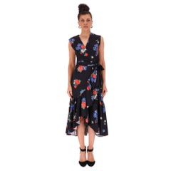 Tory Burch Wickelkleid mit Rosenmuster aus Baumwolle
