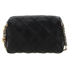 Tory Burch Fleming Crossbody Bag — Black
