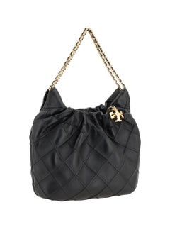 Tory Burch Fleming Mini Hobo Bag — Black