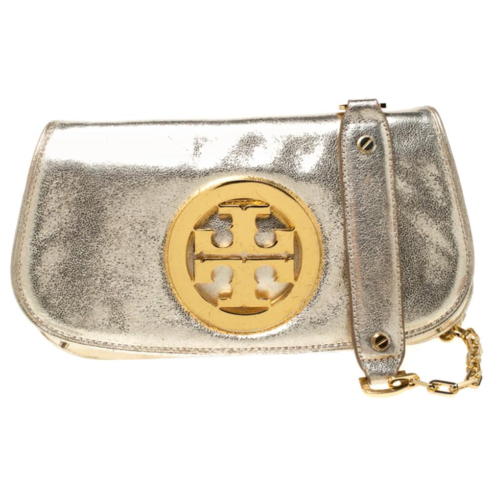 gold tory burch purse