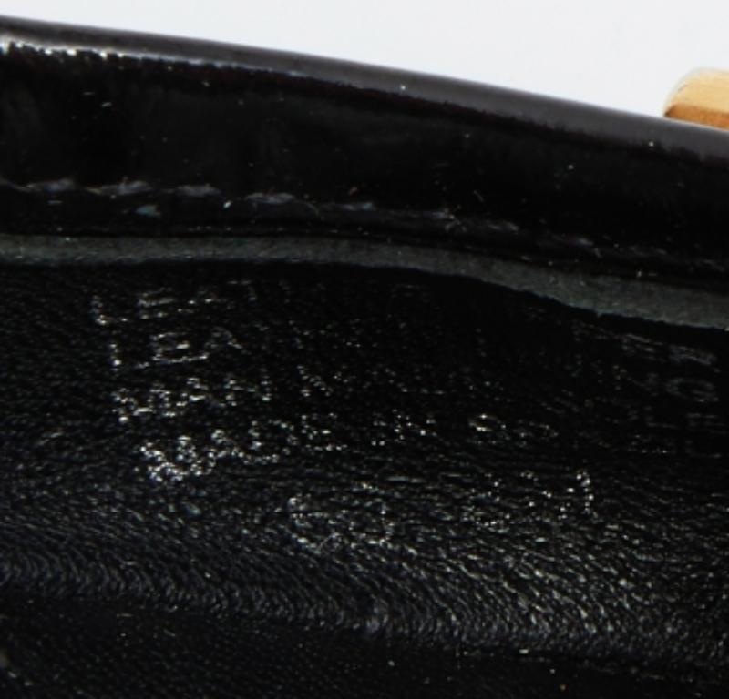 Tory Burch Bailarinas Piel Pitón y Charol Gris/Negro Talla 38.5 en venta 4