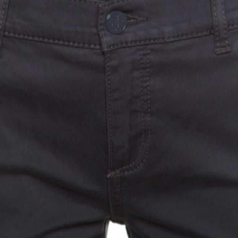 Tory Burch Grau Sabrina Flare Stretch Phantom Hose M im Zustand „Gut“ im Angebot in Dubai, Al Qouz 2