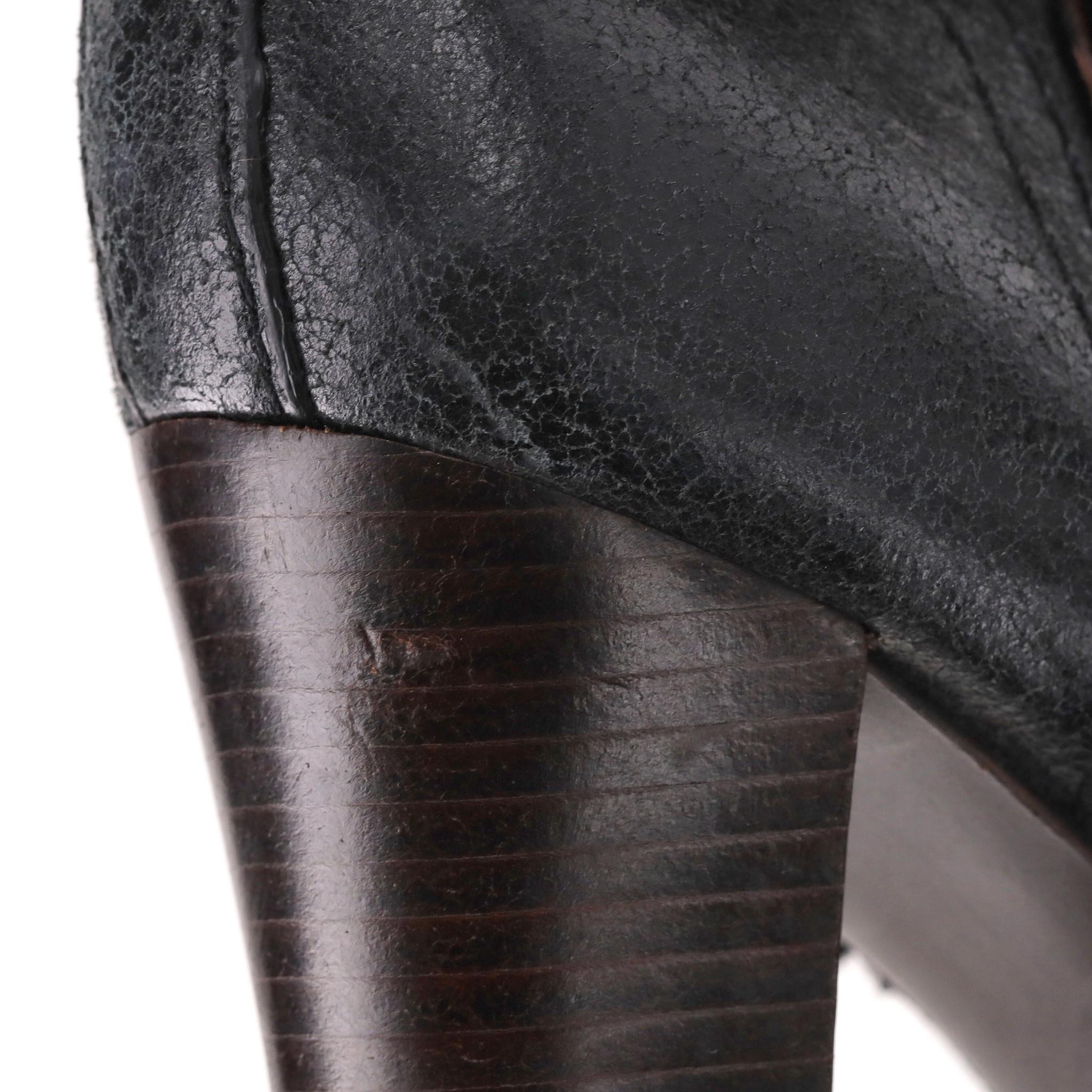 Tory Burch Leather & Shearling Sebastian Ankle Boots For Sale 5