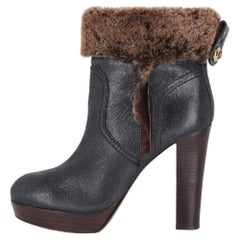 Tory Burch Leather & Shearling Sebastian Ankle Boots