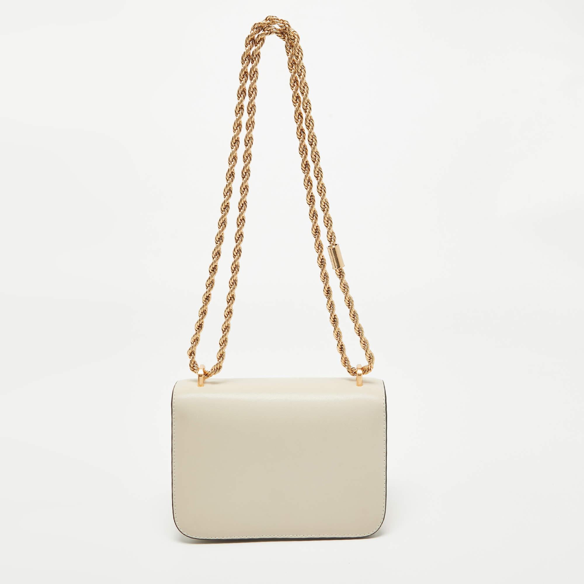 Tory Burch Light Beige Leather Small Eleanor Shoulder Bag 5