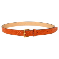 Tory Burch Logo Embossed Belt - '10s