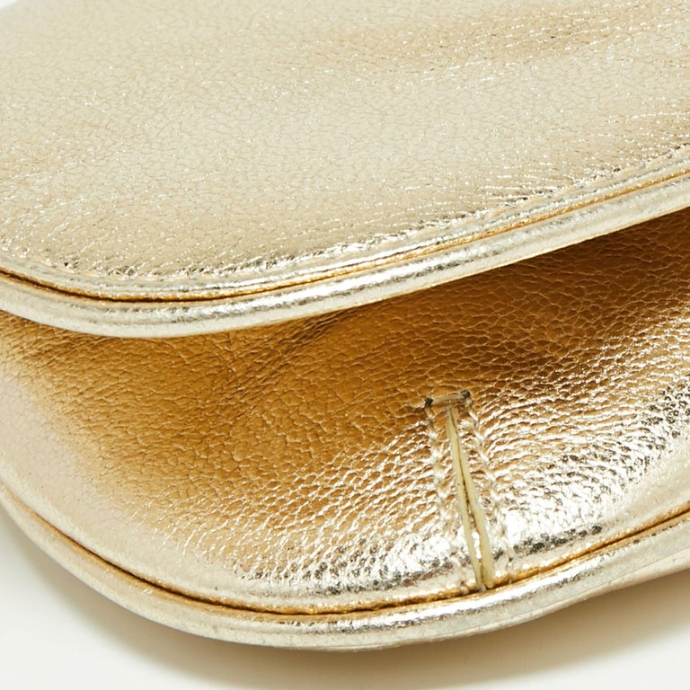 Tory Burch Gold Leather Crossbody Bag main image 1