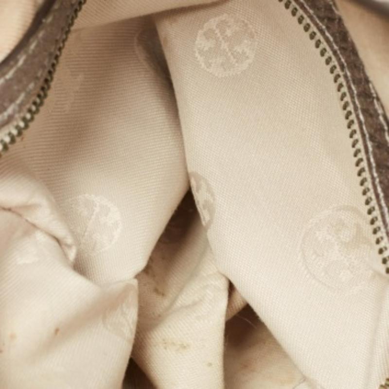 Donna Tory Burch Borsa con nappe in pelle metallica in vendita