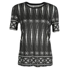 Tory Burch - T-shirt en coton pima imprimé monochrome XS