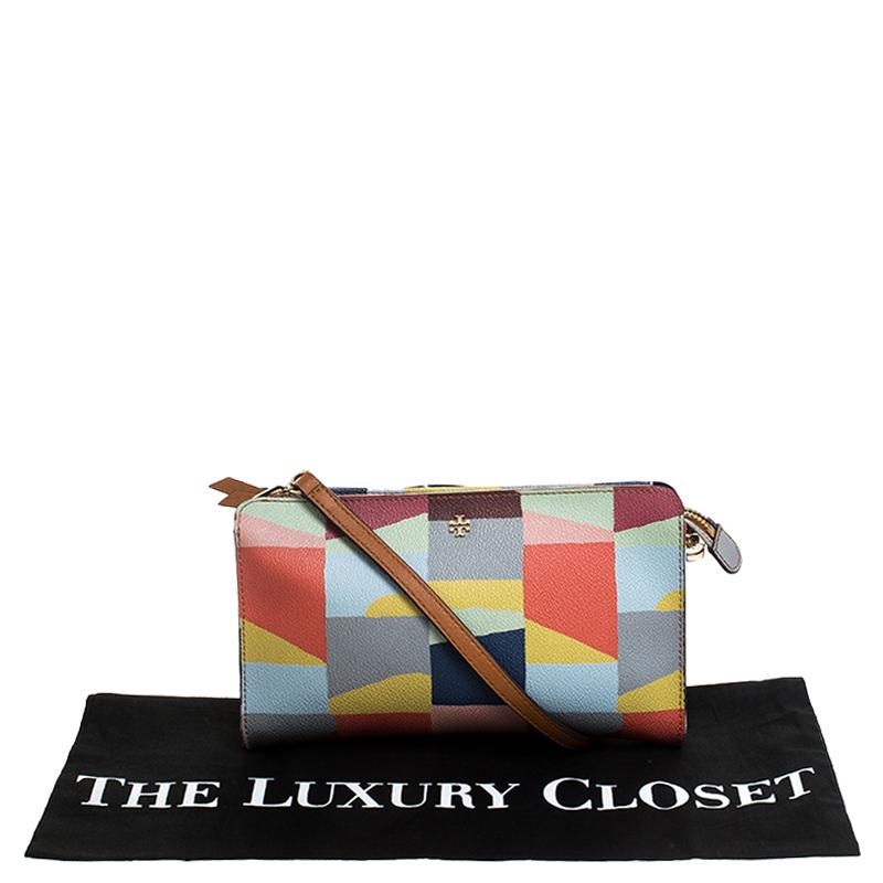 Tory Burch Multicolor Leather Crossbody Bag For Sale 2