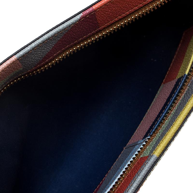 Brown Tory Burch Multicolor Leather Crossbody Bag For Sale