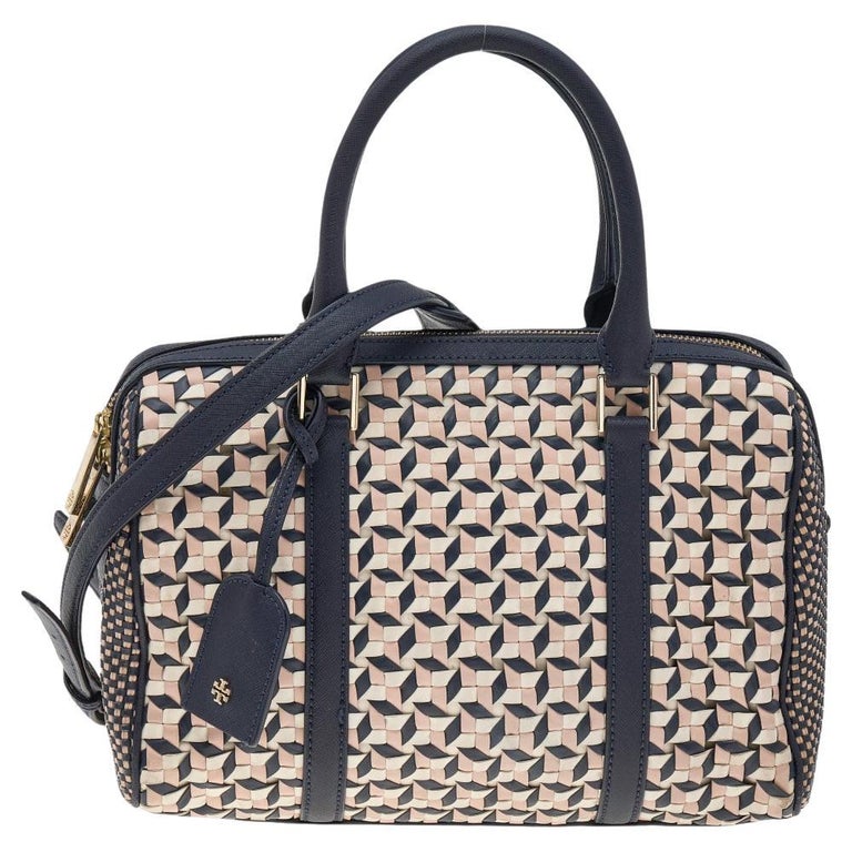 Tory Burch Multicolor Leather Zip Satchel at 1stDibs