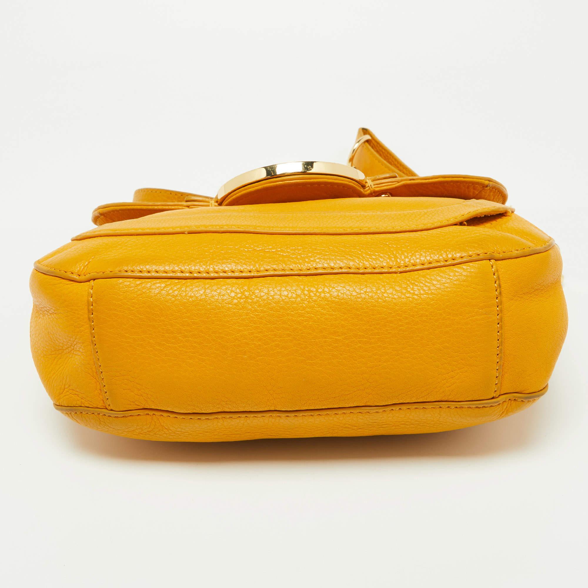 Tory Burch Mustard Leather Amanda Shoulder Bag 4