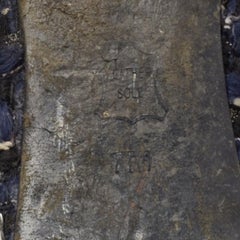 Tory Burch Navy Blue Leather And Tweed Cap Toe Ballet Flats Size 37.5