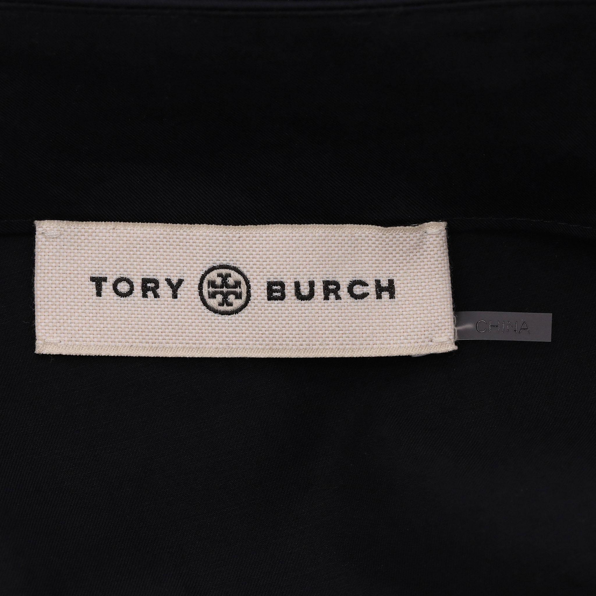 Tory Burch Ein-Schulter-Plissee-Kleid aus Baumwolle Damen im Angebot