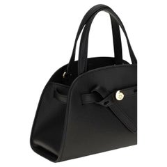 Tory Burch Pebbled Leather Shoulder Bag — Black