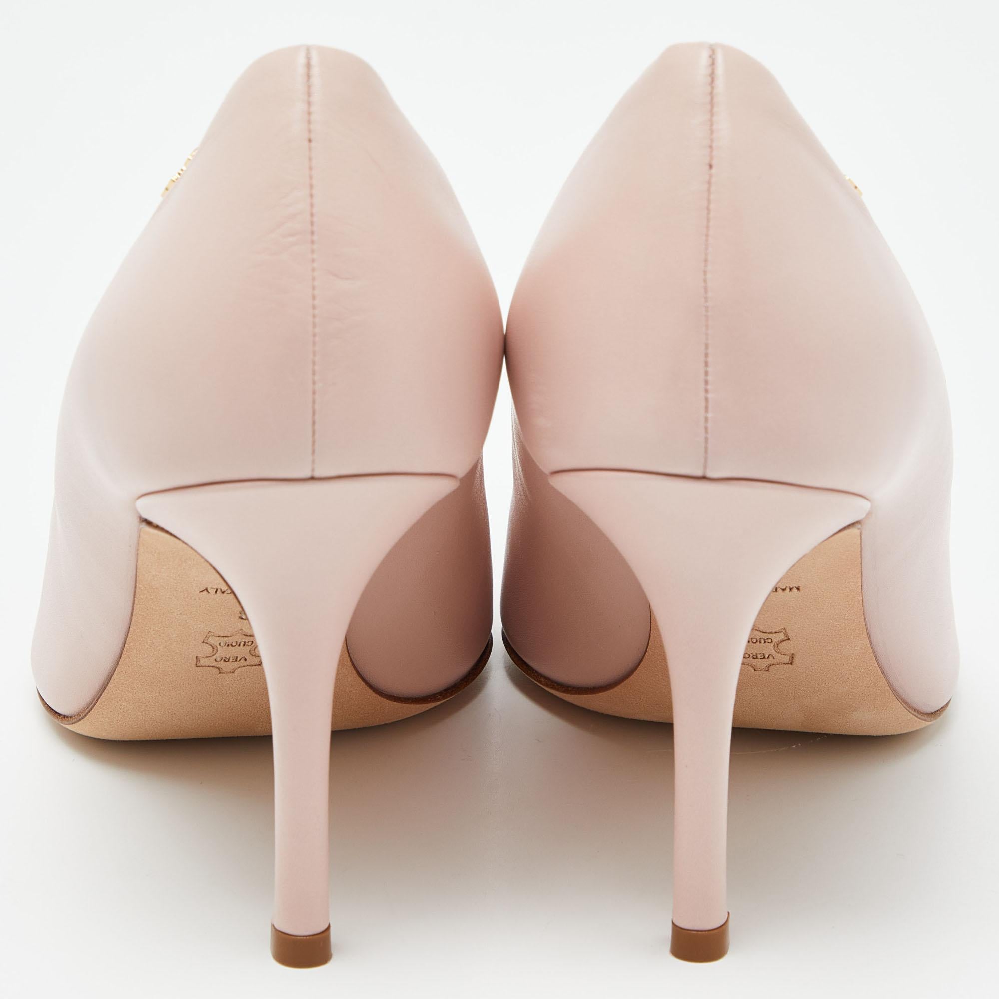 Tory Burch Pink/Black Patent and Leather Penelope Pumps Size 38.5 2
