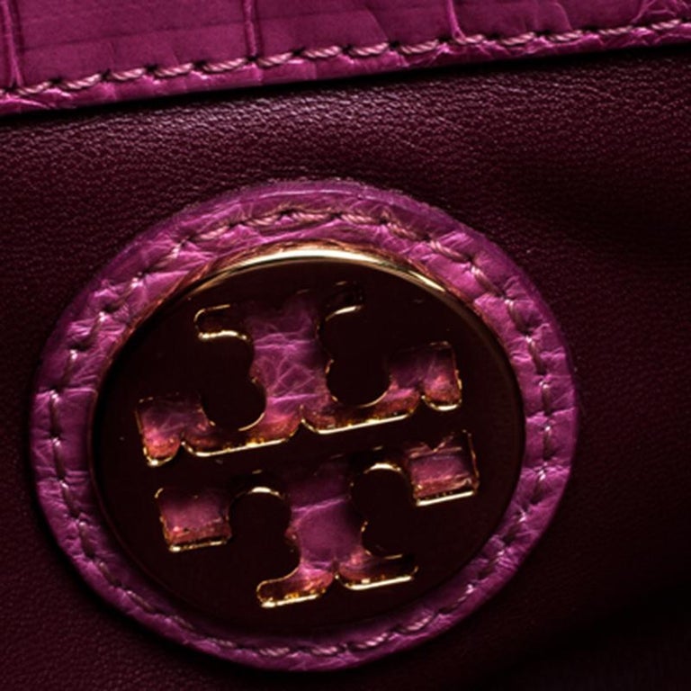 Leather travel bag Tory Burch Pink in Leather - 32885856
