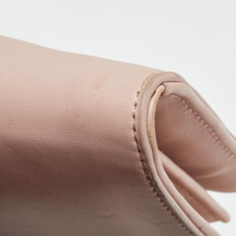 Tory Burch Rosa Leder Britten Umhängetasche mit Klappe im Angebot 3