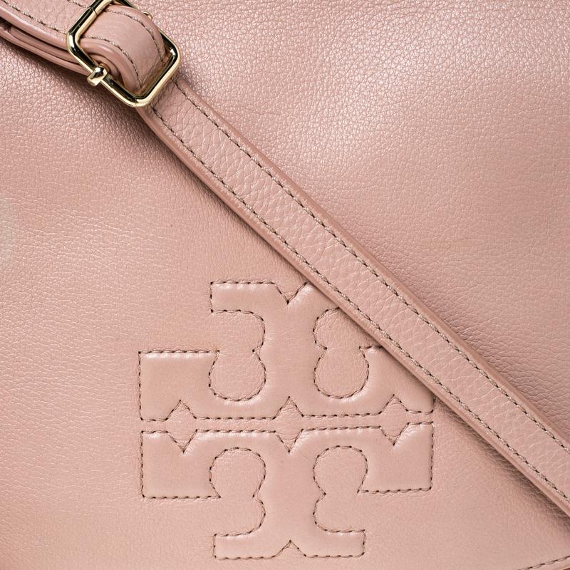 Tory Burch Pink Leather Flap Crossbody Bag 2