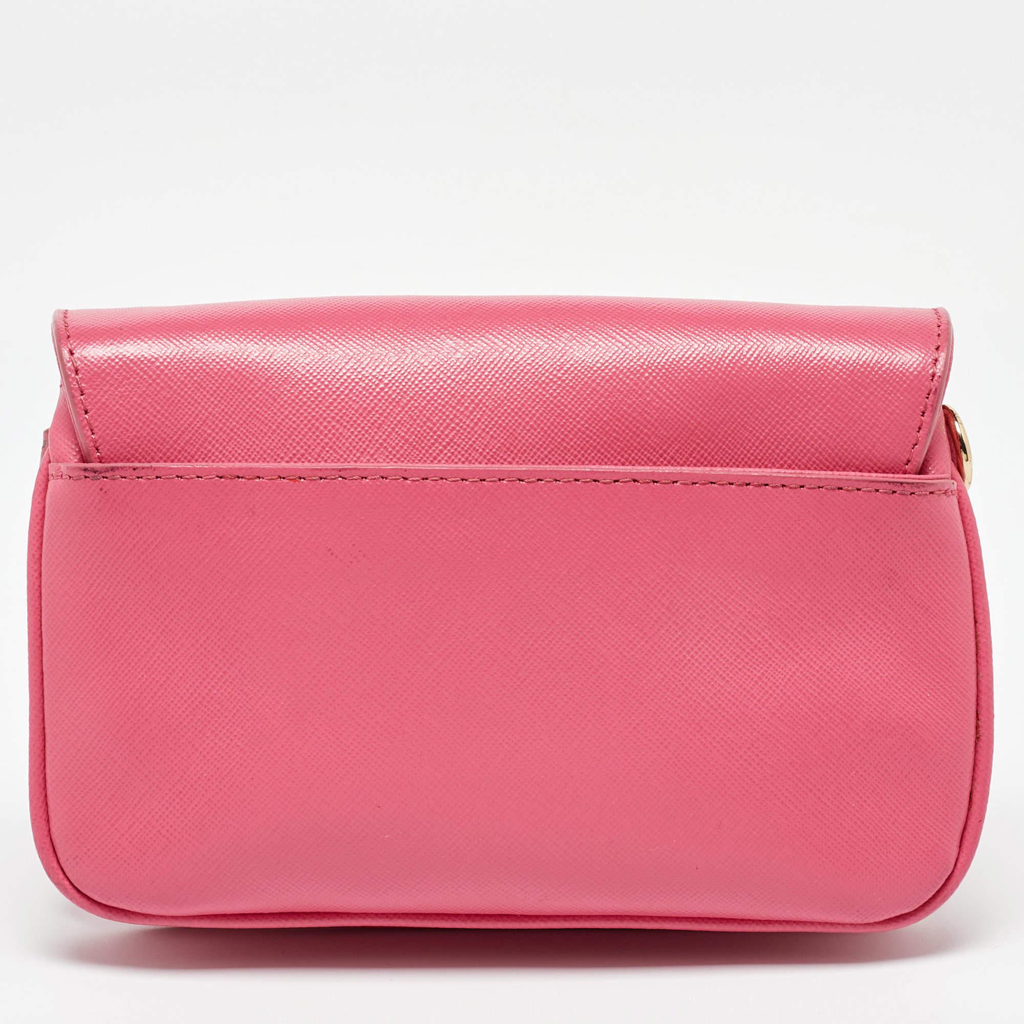 Women's Tory Burch Pink Leather Robinson Crossbody Bag For Sale