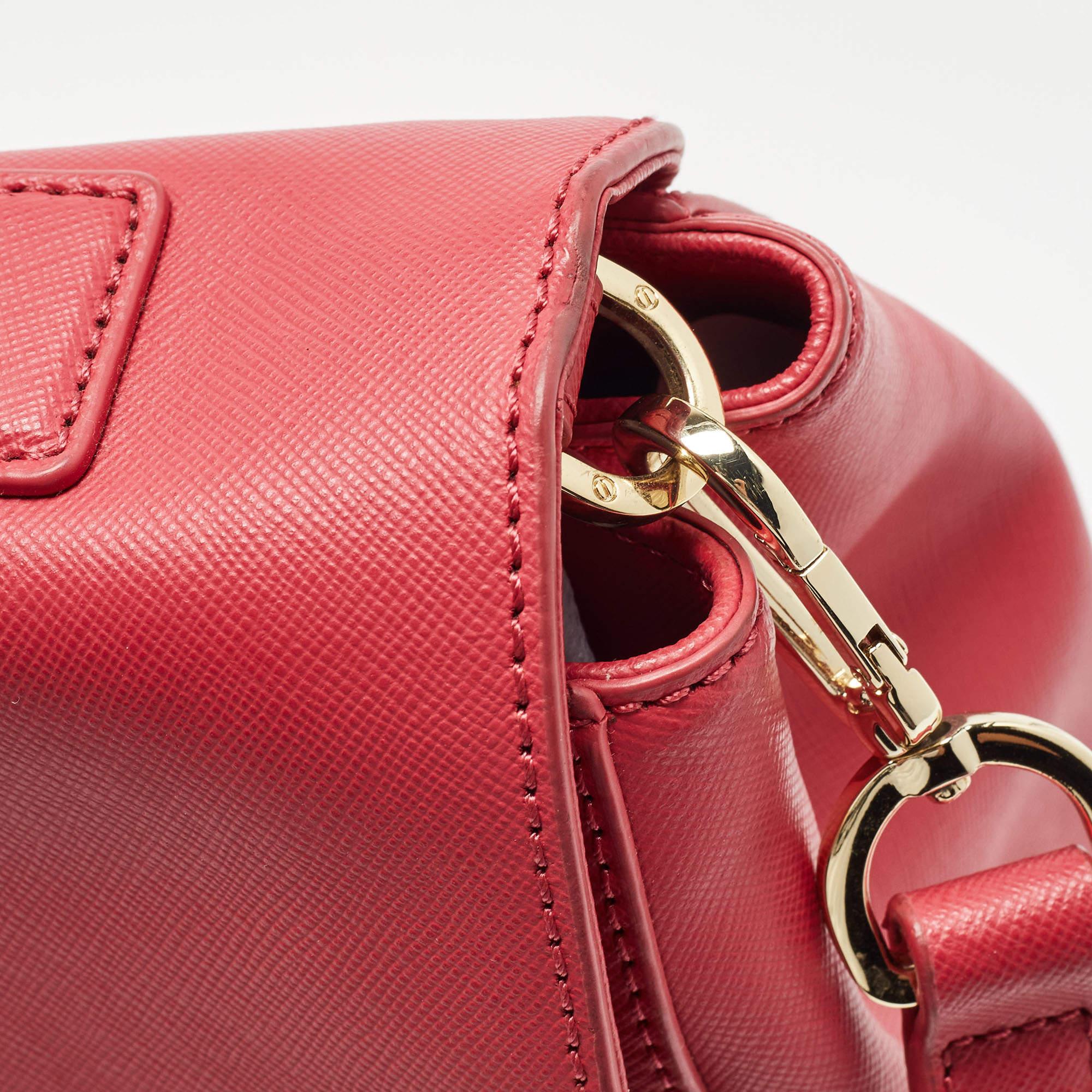 Tory Burch Pink Leather Robinson Top Handle Bag 2