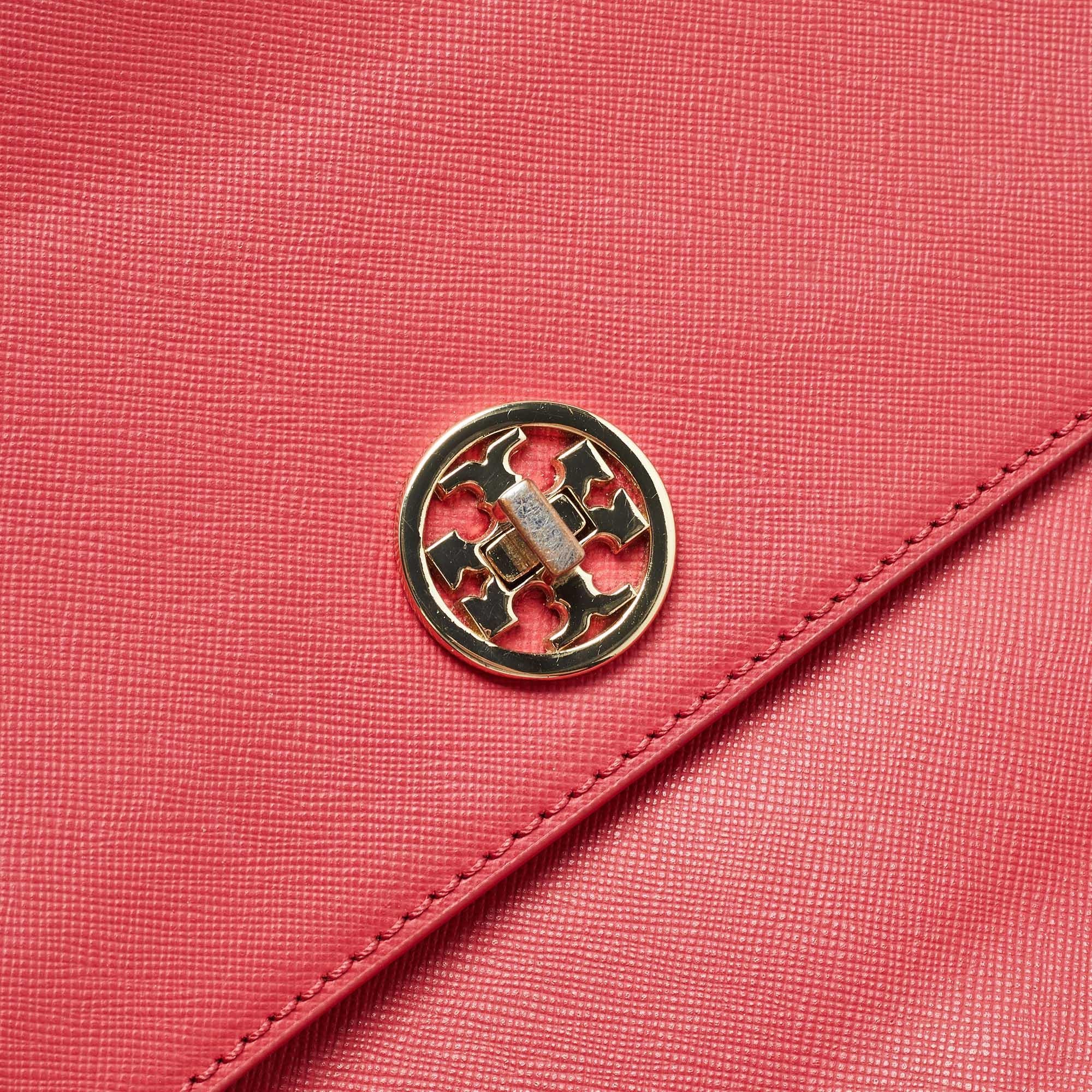 Tory Burch Pink Leather Robinson Top Handle Bag 4