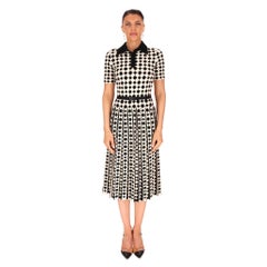 Robe polo en jacquard plissé Tory Burch