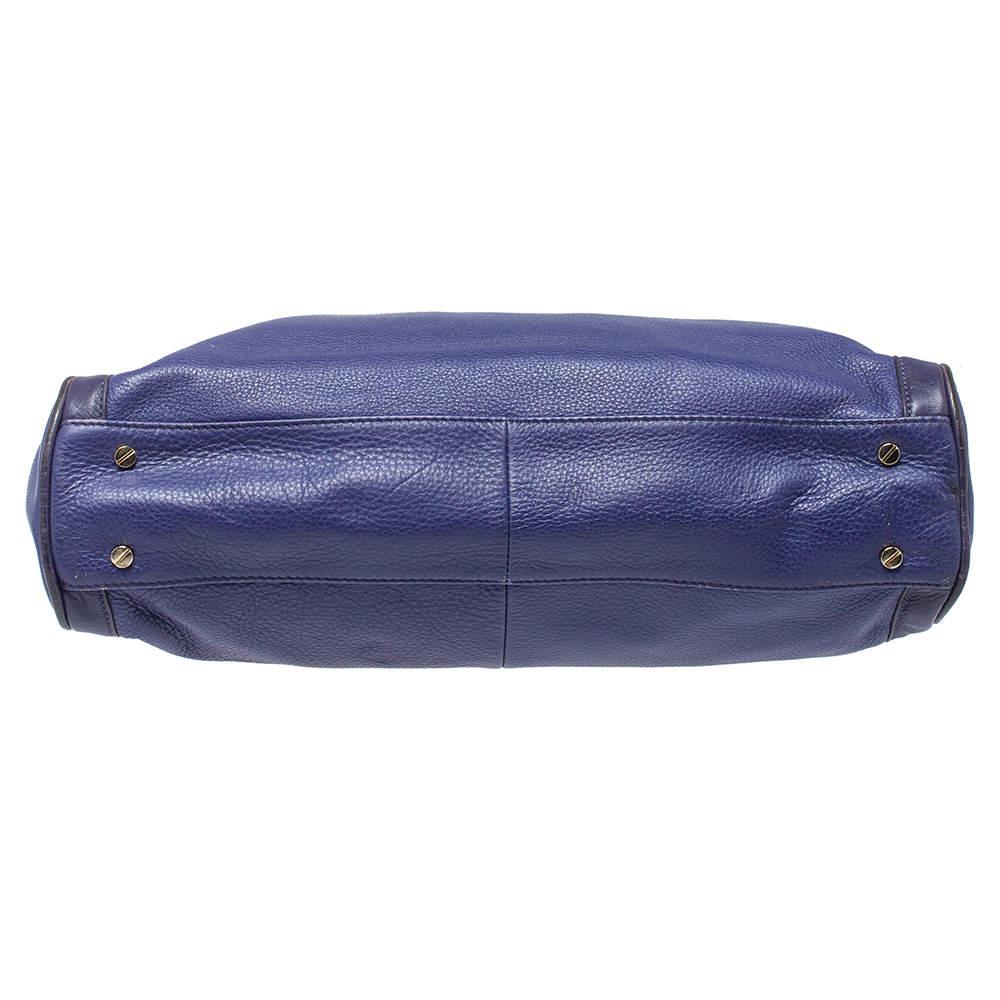 Tory Burch Purple Leather Hannah Tote 1