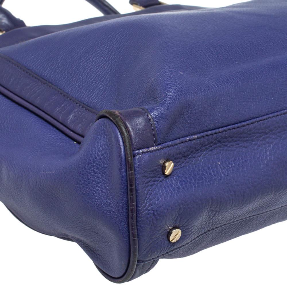 Tory Burch Purple Leather Hannah Tote 4