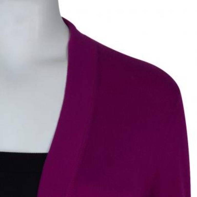 Tory Burch Lila Simone Strickjacke XS (Violett) im Angebot